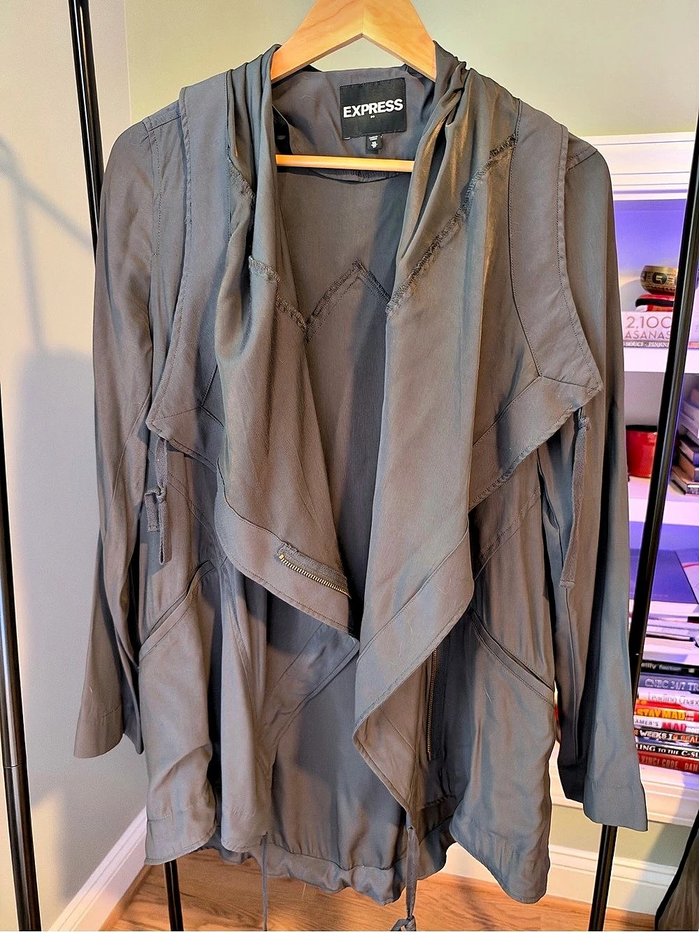 EXPRESS- Anorak Military Grey Utility Jacket